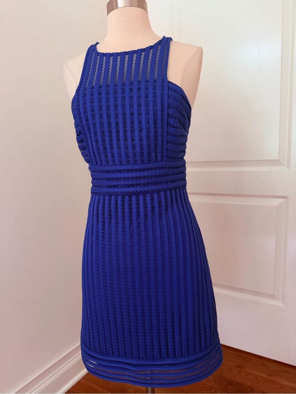 Lilly Pulitzer Cobalt Blue Sleeveless Knit Fit-and-Flare Dress S